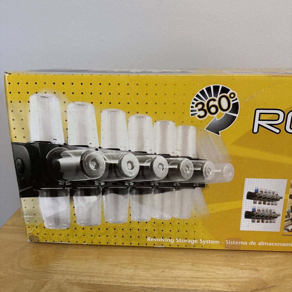 RotaVision Revolving Storage System 24 Compartments New Old Stock Organizer New - Picture 3 of 7